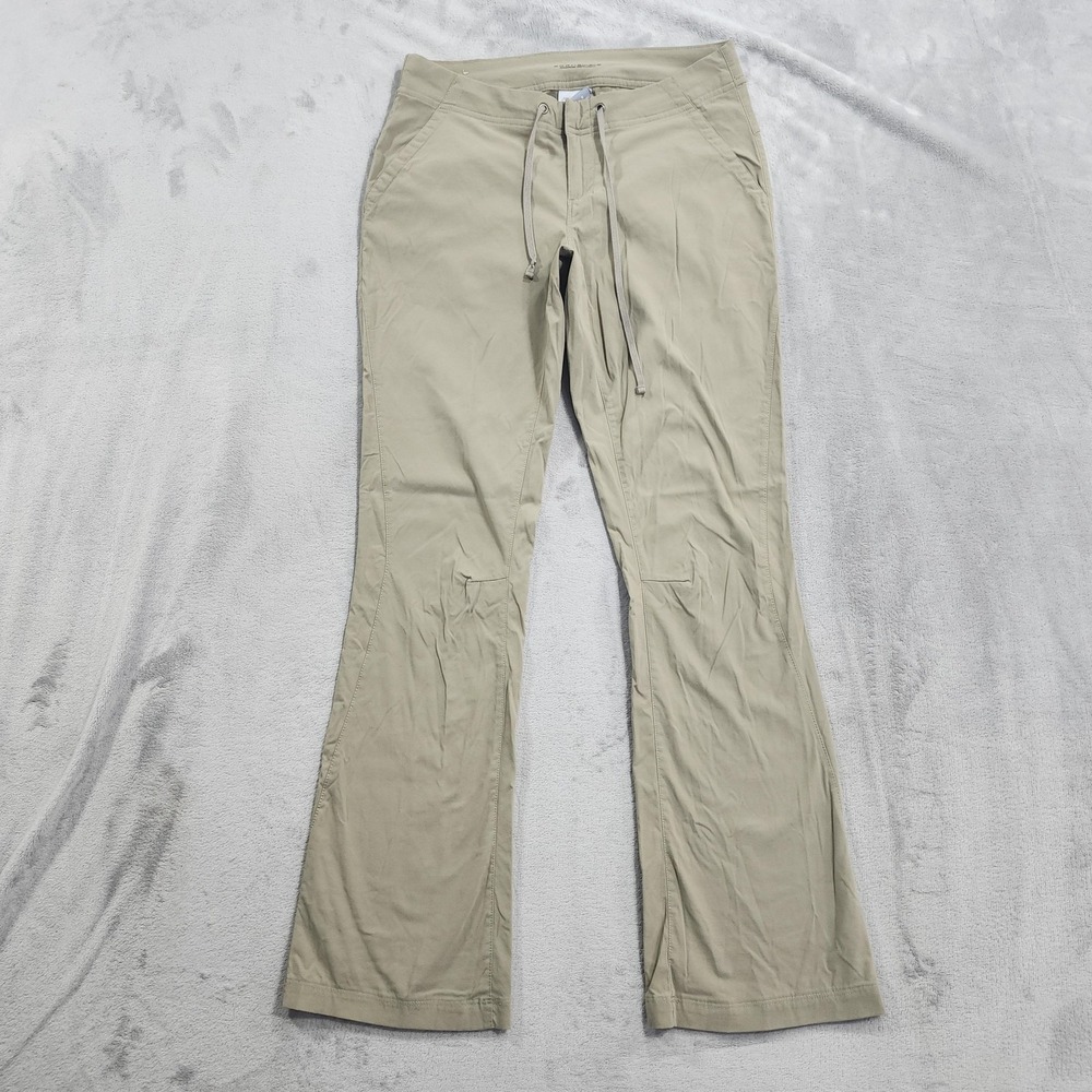 Columbia Pants Womens 8 Beige Omni-Shield Anytime Outdoor Bootcut Drawstring